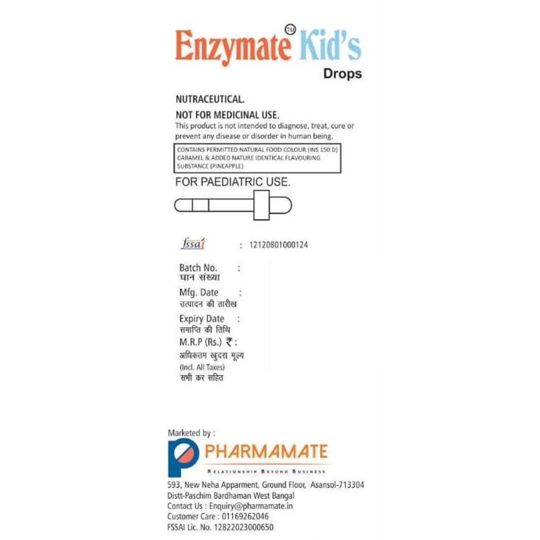 Enzymate Kid's Drop - Oral Drops, Pharmamate Enzymate Kid's Drop - Oral Drops, Pharmamate