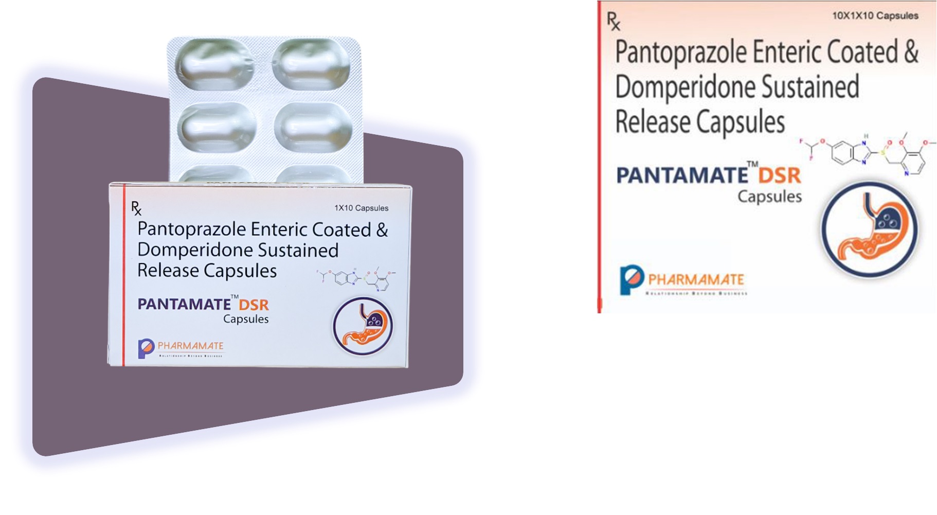 Pantamate DSR - Pantoprazol Coated & Domparidone Sustained Release Capsule, Pharmamate