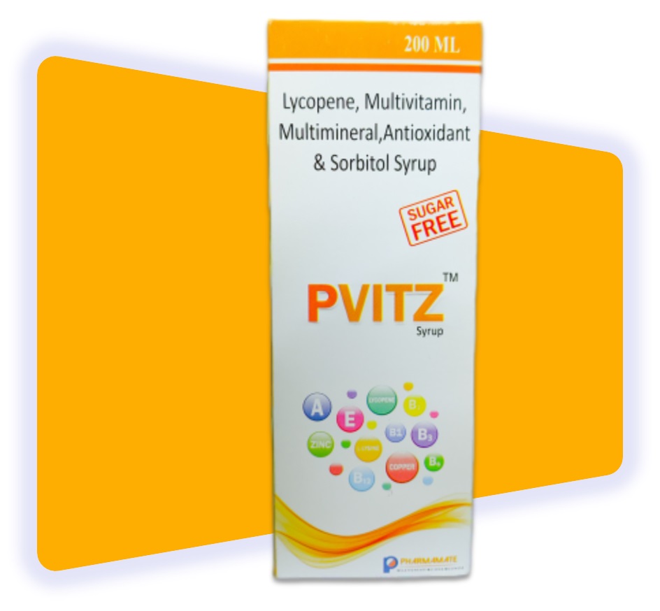 PvitZ - Multivitamin, Multiminaral with Lycopene Syrup
